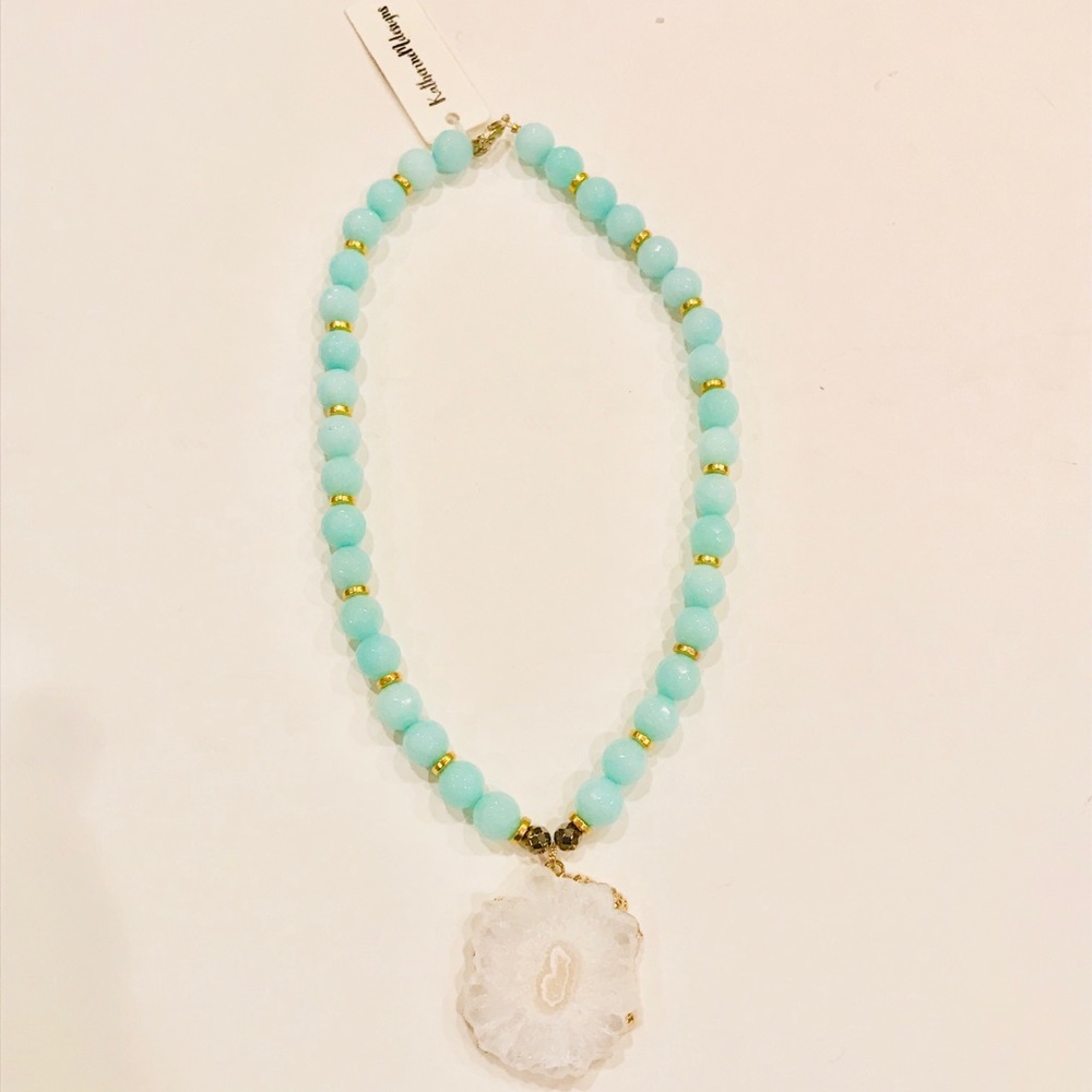 Amazonite Quartz Pendant Necklace